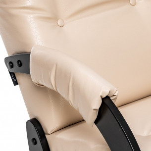 Кресло-качалка Модель 67 Венге, к/з Polaris Beige