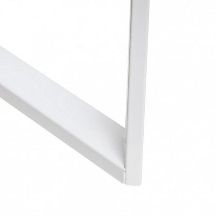 Стол раздвижной Leset Флорес 140, стекло Белое/опоры Белые