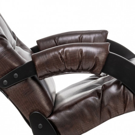 Кресло-качалка Модель 67 Венге, к/з Antik crocodile