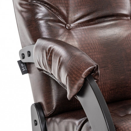 Кресло-качалка Модель 67 Венге, к/з Antik crocodile