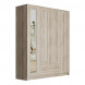Шкаф СИРИУС трехдверный с выдвижным ящиком и зеркалом