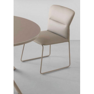 Стул FRIDA CB/1806-SK MT.P176 MATT TAUPE/ SKUBA S98 NOUGAT