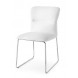 Стул FRIDA CB/1806-SK MT.P77 CHROMED/ SKUBA S92 OPTIC WHITE