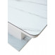 Стол ALTA 120 GREY-WHITE MARBLE/ WHITE глазурованное стекло М-City