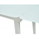 Стол ELIOT 120 FROSTED SUPER WHITE белое матовое стекло/ белый каркас М-City