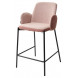 Полубарный стул NYX (H65cm) VF109 розовый / VF110 брусничный М-City