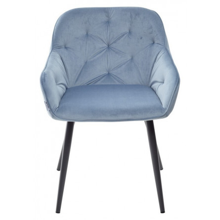 Стул BREEZE G108-56 пудровый синий/темно-серый каркас, велюр М-City