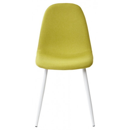 Стул CASSIOPEIA G064-14 салатовый, ткань/ белый каркас М-City