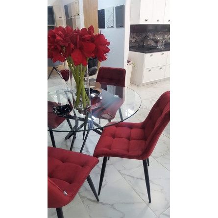 Стул CHIC G062-36 бургунди, велюр М-City