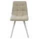 Стул CHILLI SQUARE UF860-01B бежевый, ткань/ белый каркас М-City Стул CHILLI SQUARE UF860-01B бежевый, ткань/ белый каркас М-City