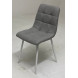 Стул CHILLI UF860-08B серый, ткань / белый каркас М-City Стул CHILLI UF860-08B серый, ткань / белый каркас М-City