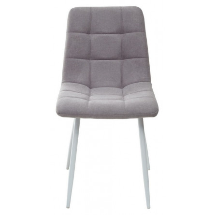 Стул CHILLI UF860-08B серый, ткань / белый каркас М-City