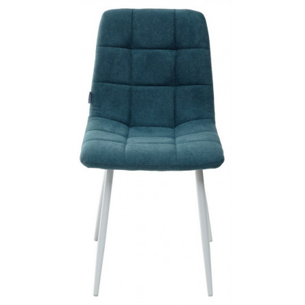 Стул CHILLI UF860-12B зеленый хром, ткань/ белый каркас М-City