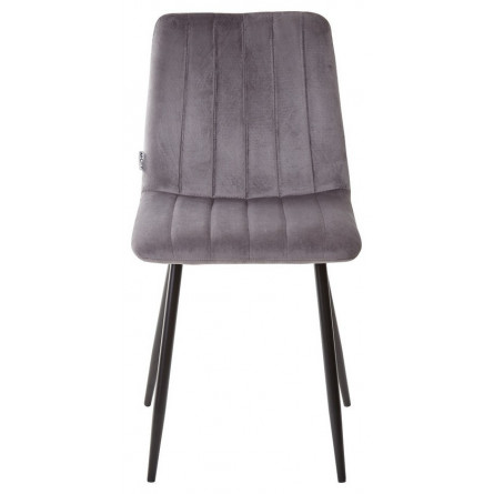 Стул DUBLIN G062-40 серый/ черный каркас, велюр М-City