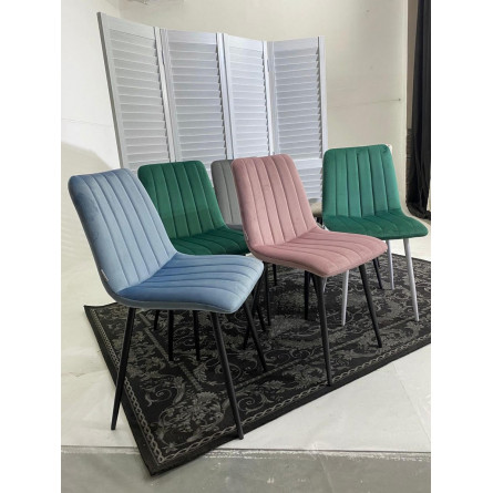 Стул DUBLIN G108-15 пепел розы, велюр / темно-серый каркас М-City