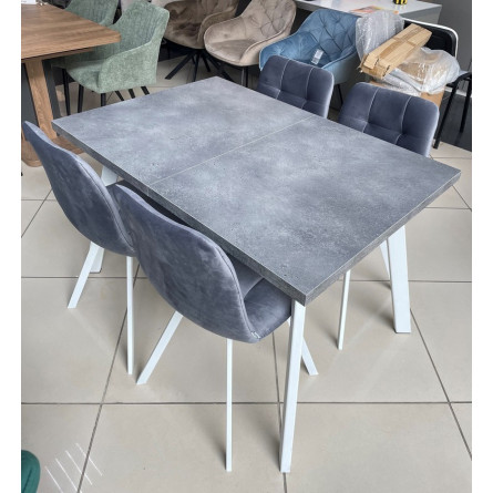 Стол BRICK M 140 Бетон Портленд/ Белый М-City