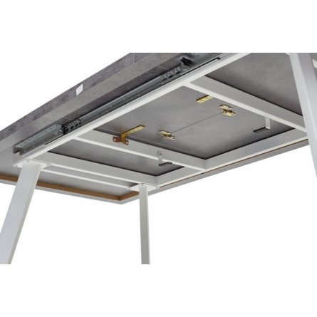 Стол BRICK M 140 Бетон Портленд/ Белый М-City