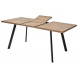 Стол BRICK M 140 Дуб Канзас/ Черный М-City Стол BRICK M 140 Дуб Канзас/ Черный М-City