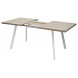 Стол BRICK M 140 Дуб Трюфель/ Белый М-City Стол BRICK M 140 Дуб Трюфель/ Белый М-City