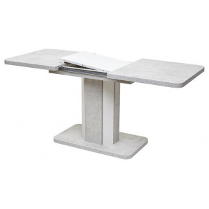 Стол на одной ножке STORK Белый бетон/ Белый 120 М-City