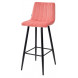 Барный стул DERRY G108-17 живой коралл, велюр М-City