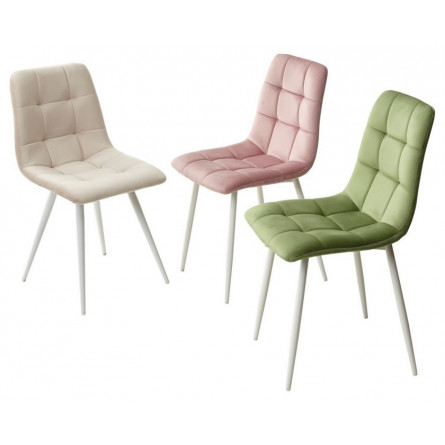 Стул CHILLI G108-27 террариумный мох/ белый каркас, велюр М-City