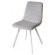 Стул DAIQUIRI BLUVEL-03 LIGHT GREY / белый каркас, велюр М-City