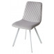 Стул DAIQUIRI BLUVEL-03 LIGHT GREY / белый каркас, велюр М-City Стул DAIQUIRI BLUVEL-03 LIGHT GREY / белый каркас, велюр М-City