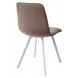 Стул DAIQUIRI BLUVEL-38 LATTE / белый каркас, велюр М-City Стул DAIQUIRI BLUVEL-38 LATTE / белый каркас, велюр М-City