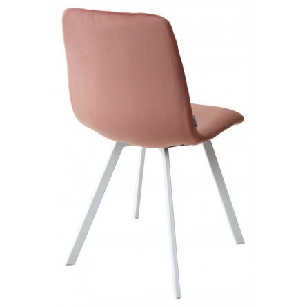 Стул DAIQUIRI BLUVEL-52 PINK / белый каркас, велюр М-City
