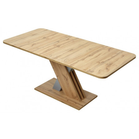 Стол EXEL 140 Дуб Вотан/ Алюминий М-City