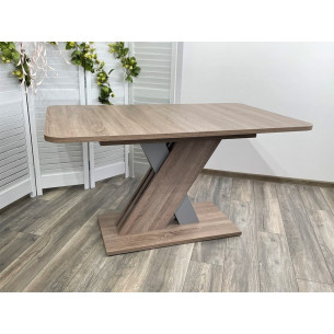 Стол EXEL 140 Дуб Трюфель/ Алюминий М-City