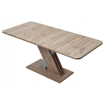 Стол EXEL 140 Дуб Трюфель/ Алюминий М-City