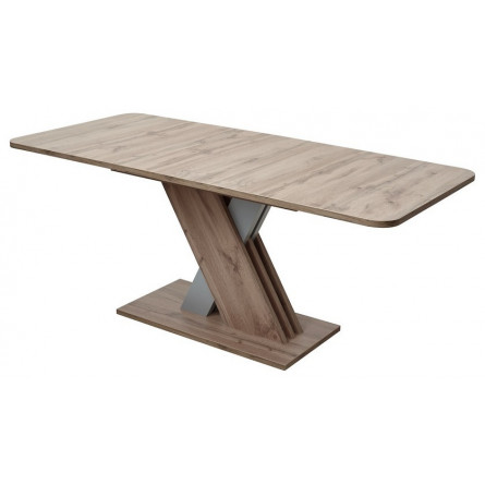 Стол EXEL 140 Дуб Трюфель/ Алюминий М-City