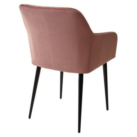 Стул BRANDY-X РОЗОВЫЙ 15, велюр / черный каркас М-City