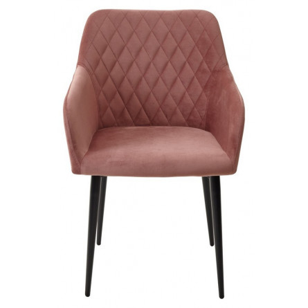 Стул BRANDY-X РОЗОВЫЙ 15, велюр / черный каркас М-City