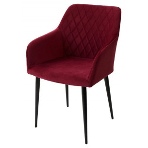 Стул BRANDY-X ВИННЫЙ 16, велюр / черный каркас М-City
