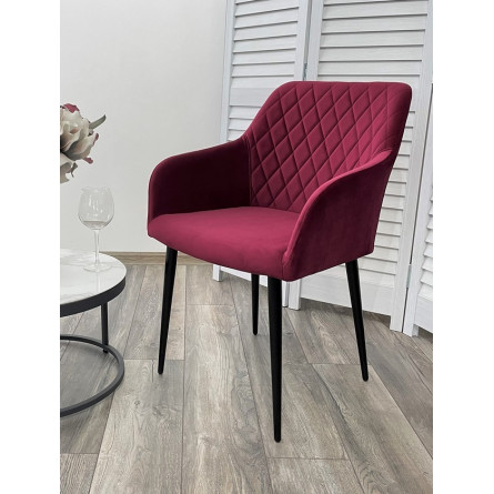 Стул BRANDY-X ВИННЫЙ 16, велюр / черный каркас М-City