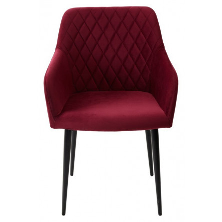 Стул BRANDY-X ВИННЫЙ 16, велюр / черный каркас М-City