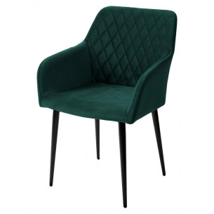 Стул BRANDY-X ЗЕЛЕНЫЙ 19, велюр / черный каркас М-City