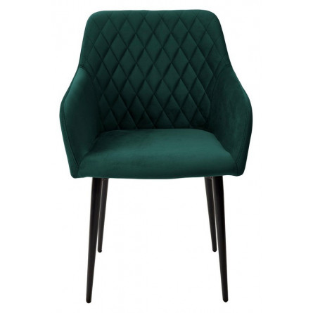 Стул BRANDY-X ЗЕЛЕНЫЙ 19, велюр / черный каркас М-City