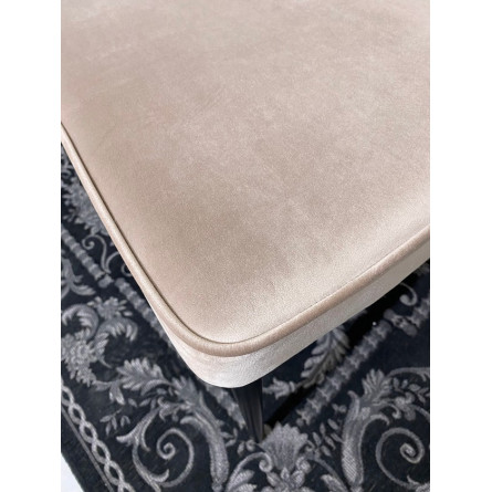 Стул NEPAL-P БЕЖЕВЫЙ 5, велюр/ черный каркасМ-City