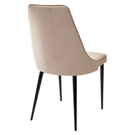 Стул NEPAL-P БЕЖЕВЫЙ 5, велюр/ черный каркасМ-City