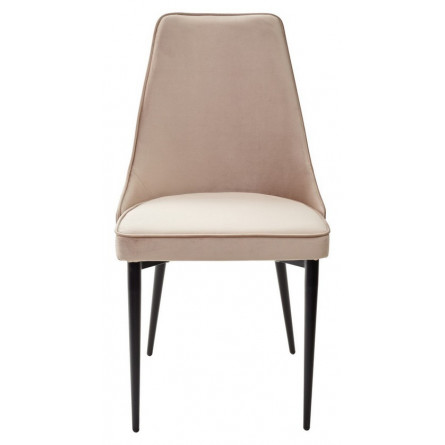 Стул NEPAL-P БЕЖЕВЫЙ 5, велюр/ черный каркасМ-City