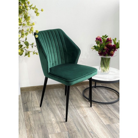 Стул SEATTLE-V ЗЕЛЕНЫЙ 19, велюр / черный каркас М-City