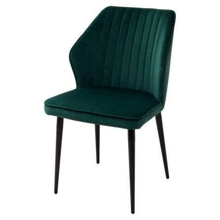 Стул SEATTLE-V ЗЕЛЕНЫЙ 19, велюр / черный каркас М-City