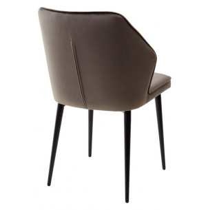 Стул SEATTLE-V ГРАФИТ 14, велюр / черный каркас М-City