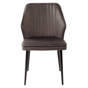 Стул SEATTLE-V ГРАФИТ 14, велюр / черный каркас М-City