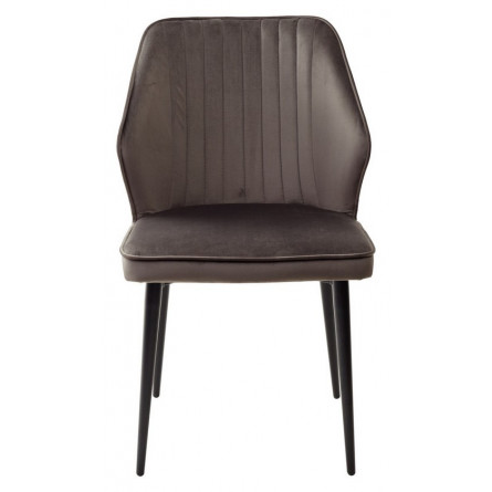 Стул SEATTLE-V ГРАФИТ 14, велюр / черный каркас М-City