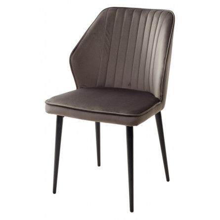 Стул SEATTLE-V ГРАФИТ 14, велюр / черный каркас М-City